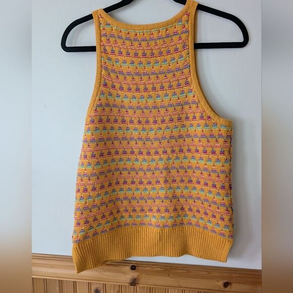 Sundance Kitte Sweater Tank Geometric 70s Boho Multicolor Pattern Size Small - Picture 4 of 6